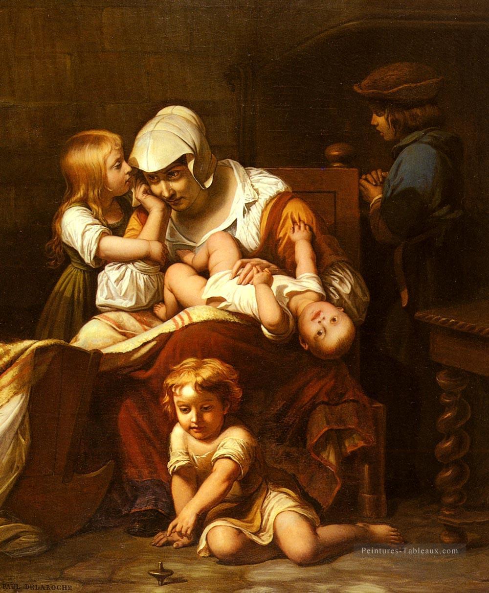 Les histoires de Juene Mere Et Ses Enfants Hippolyte Delaroche Peintures à l'huile